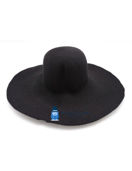 Rabbit fur felt capeline - Black