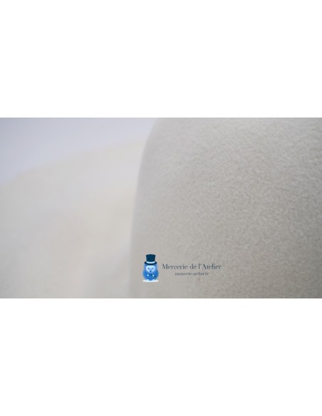 Capelina feltro de coelho aveludado - Branco