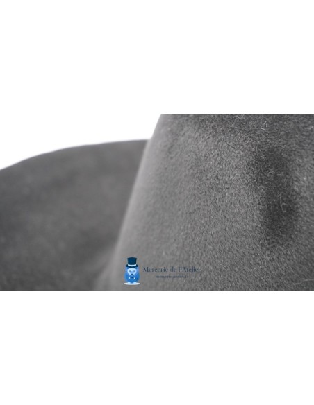 Capeline in feltro velour di pelo di coniglio - Nero