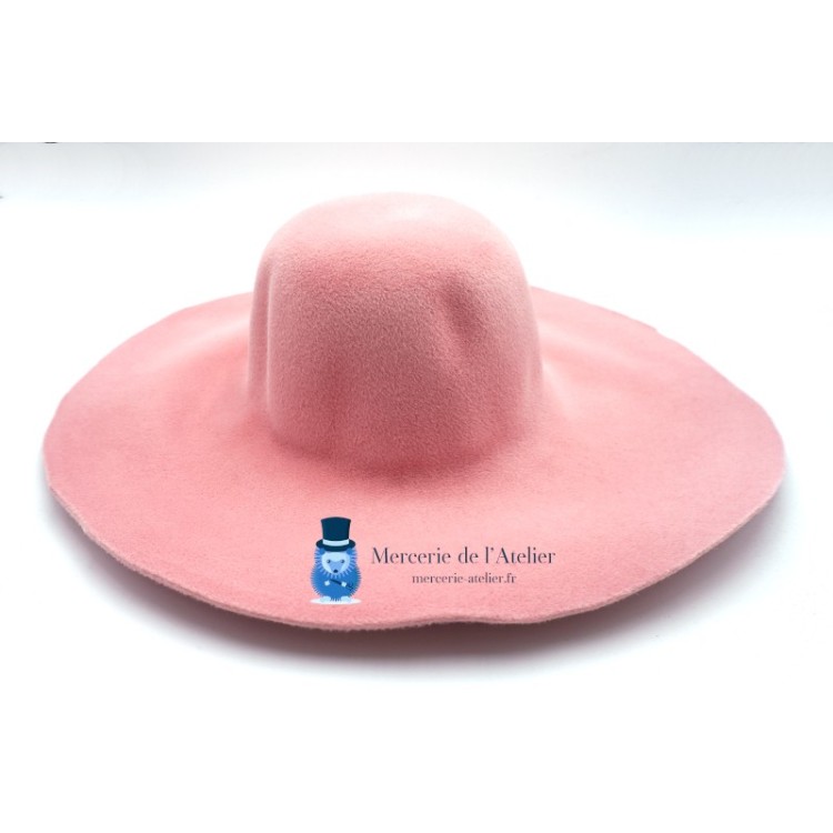 Capelina feltro de coelho aveludado - Rosa Pó