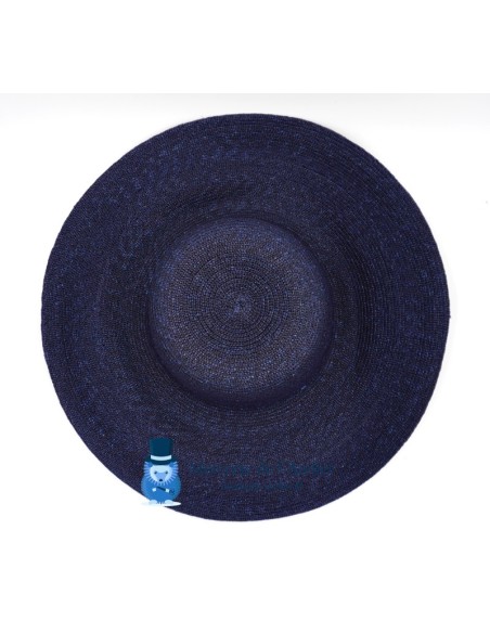 Capeline in paglia cucita - Blu Navy Scuro 2