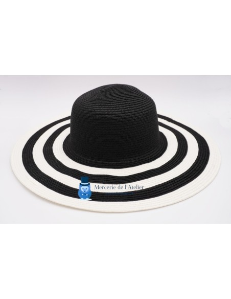 Cappellina in carta - Nero e Bianco a righe