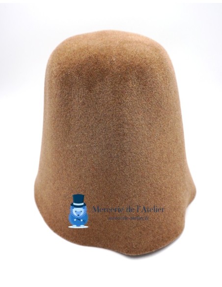 Cono in feltro di coniglio vellutato - Sabbia Bagnata