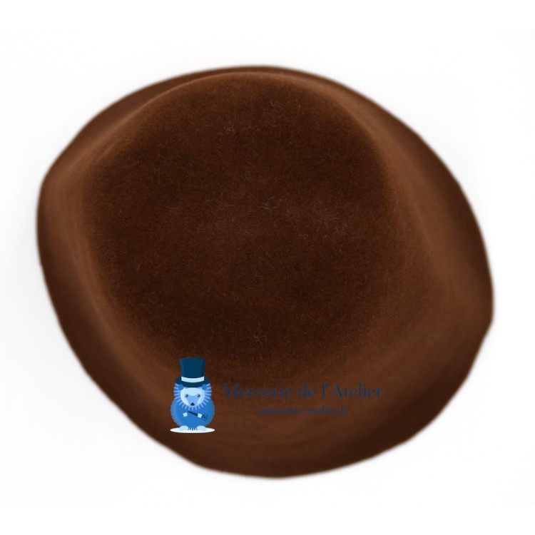 Velour felt cone - Chocolate