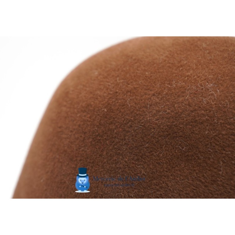Velour konijnenvilt stumpen - Chocolade