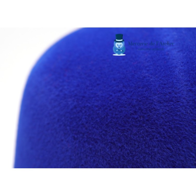 Cono de fieltro de conejo aterciopelado - Azul Real