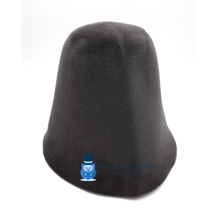 Velourhutfilz-Stumpen - Mausgrau