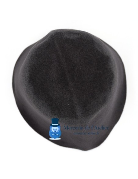 Velour konijnenvilt stumpen - Muisgrijs 2
