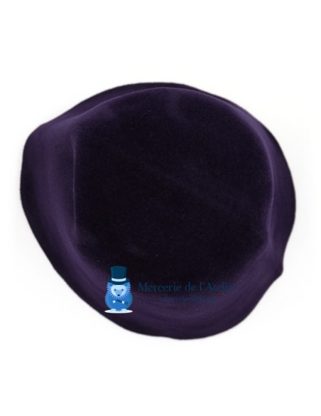 Cono in feltro di coniglio vellutato - Blu Navy Scuro 2