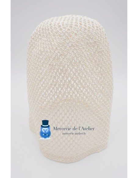 Cono all'uncinetto traforato - Bianco