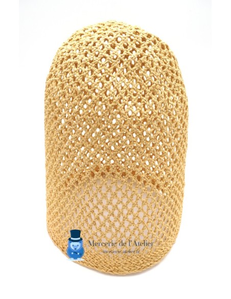 Cone de crochet vazado - Natural
