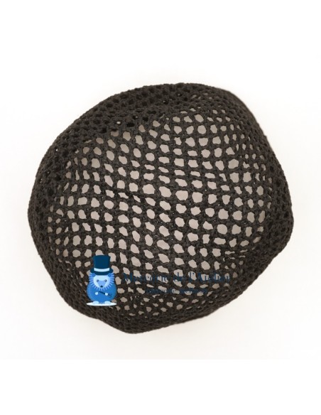 Cone de crochet vazado - Preto 2
